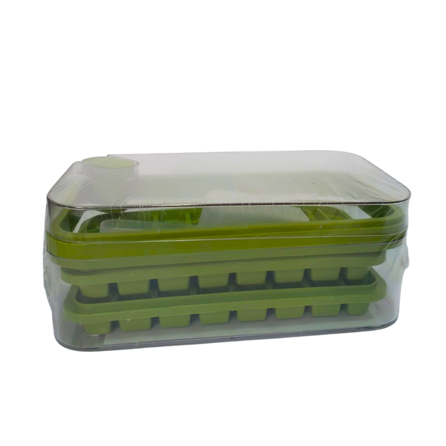 Bandeja De Hielo Caja De Molde De Hielo Tipo Prensa De Un Boton