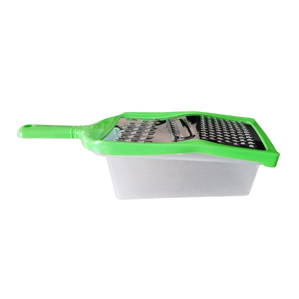 Rallador Manual con Depósito de Plástico para Verduras y Quesos