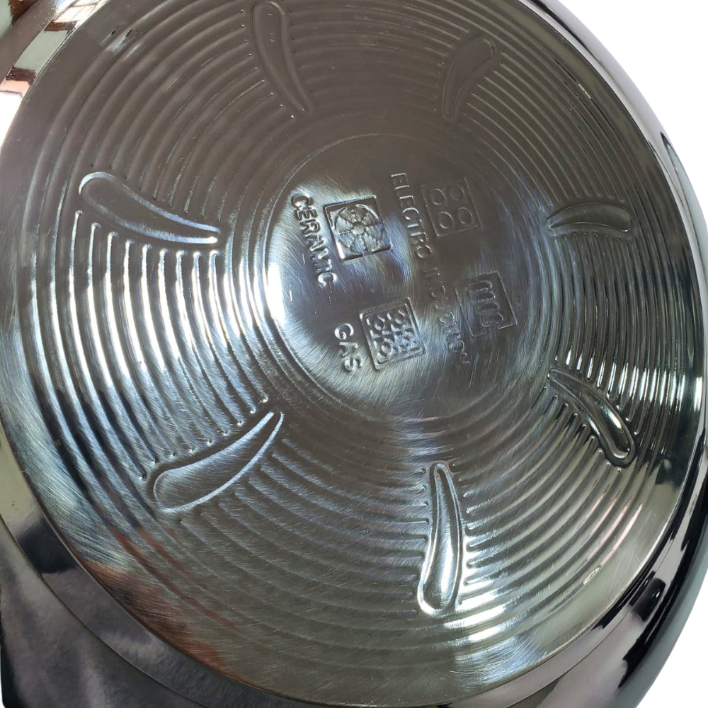 Wok Sartén Antiadherente Acero Inoxidable