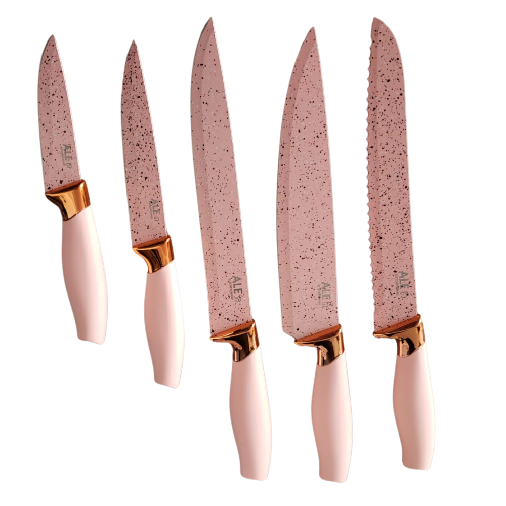 Set de Cuchillos Base Giratoria de Conejo