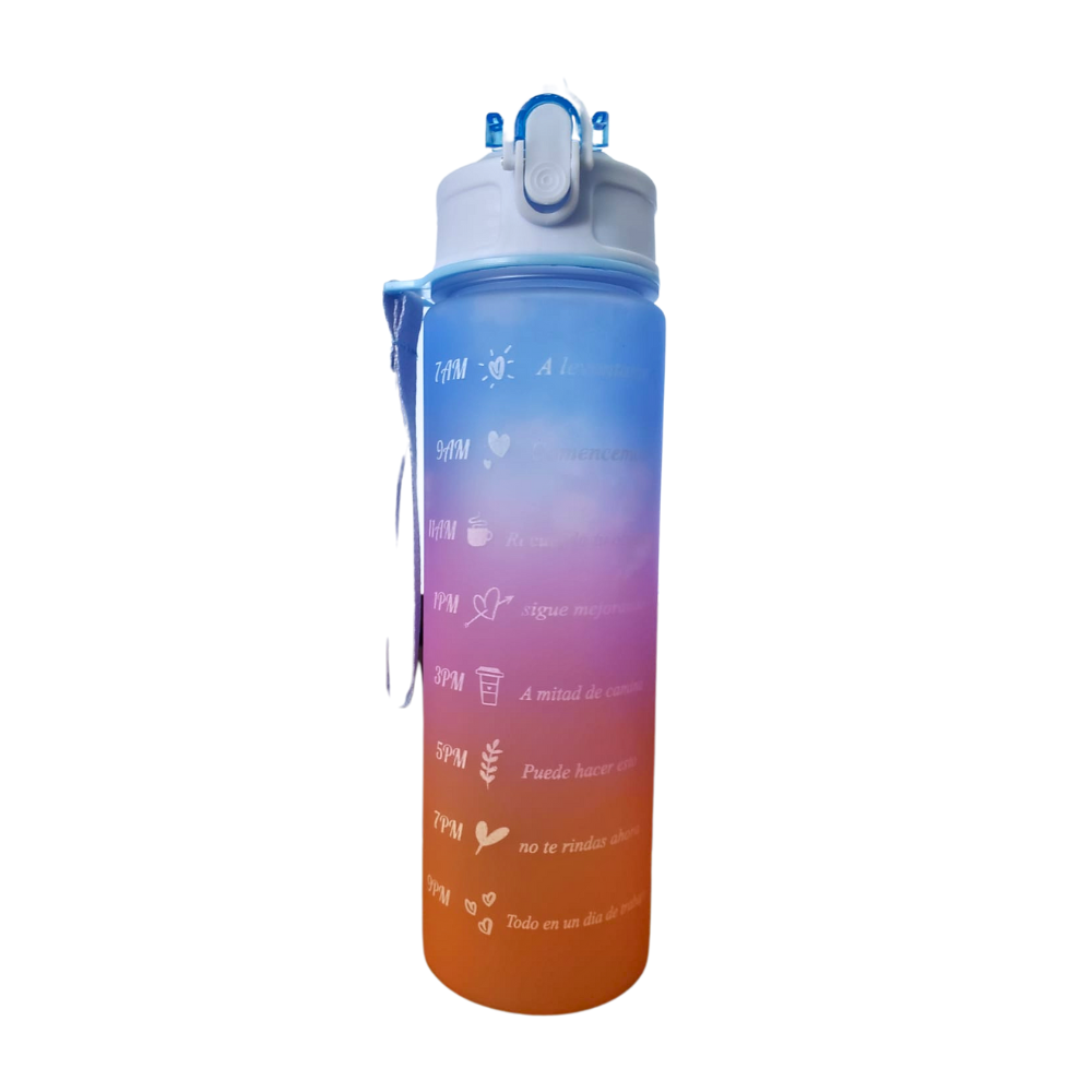 Botilo Motivacional Botella De Agua + Stikers