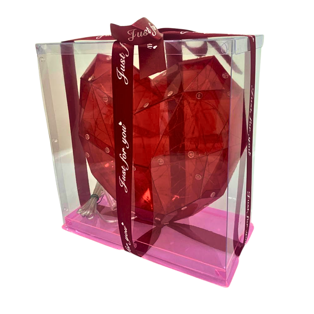 Lampara Corazon Geometrico Led
