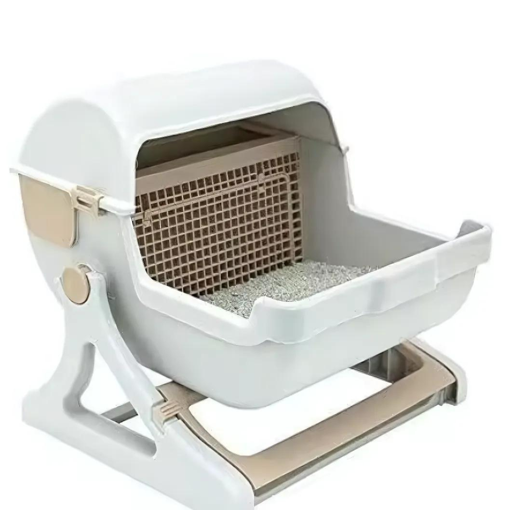 Caja De Arena Semiautomática Para Gatos
