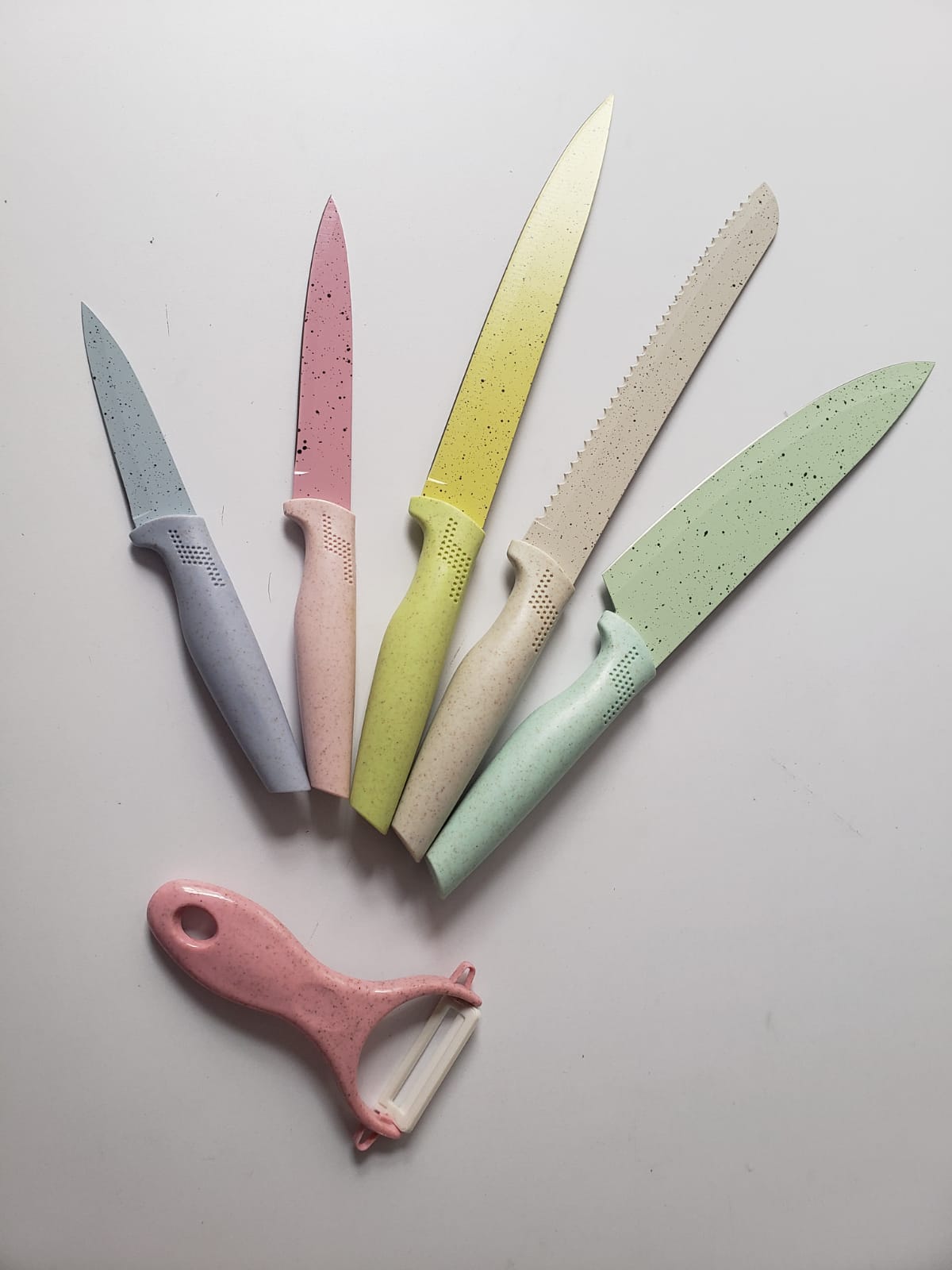 Kit completo de cuchillos de cerámica de Colores