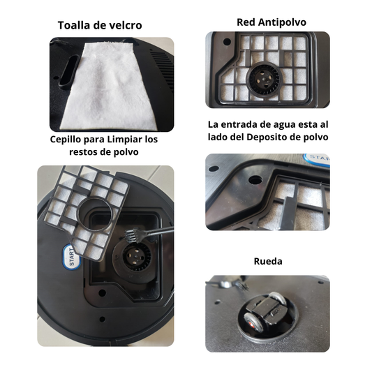 Robot Limpiador de Piso y Humificador