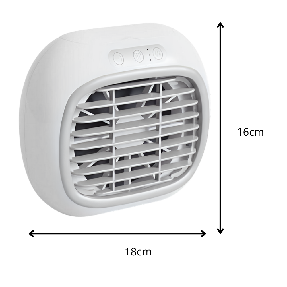Ventilador Humificador de mesa pequeño con Aire acondicionado