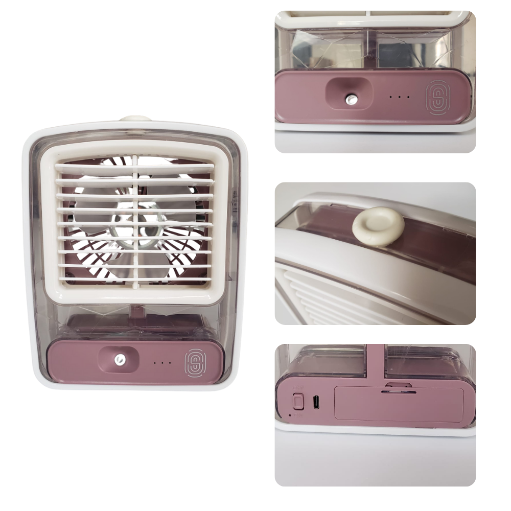 Ventilador Humificador Portatil De Escritorio Refrigerado por Agua