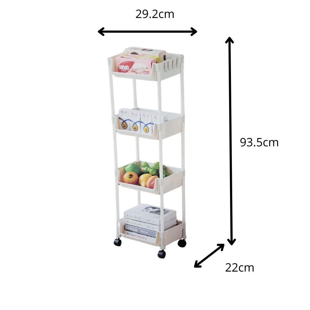 Carrito Organizador Multiusos De 3 Niveles