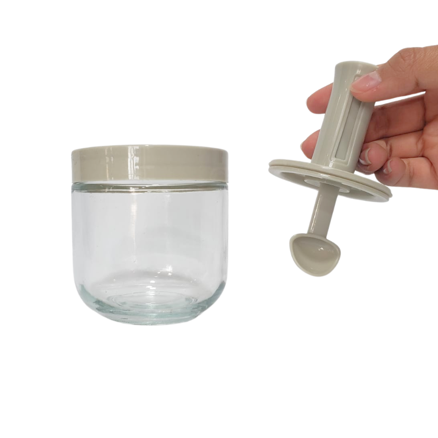 Envase De Vidrio Herméticos Para Pimienta Con Tapas Y Cuchara 10 Oz Recipientes De Vidrio Para Sal