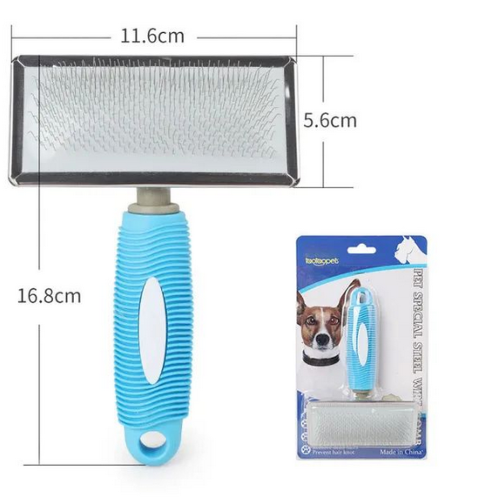 Cepillo Para Cuidado De Mascotas Rectangular