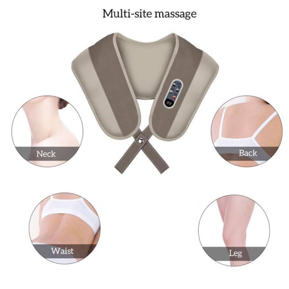 Masajeador Eléctrico para Cuello, Hombros, Espalda y Cintura