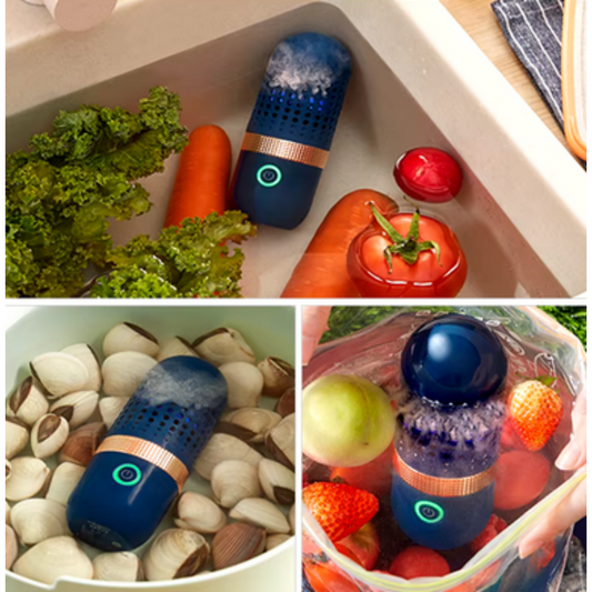 Purificador de Frutas y Verduras Portátil